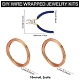 Kit di gioielli avvolti in filo fai da te DIY-BC0011-81B-03-2