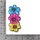 Tre pendenti in acrilico a fiori OACR-B018-04-3