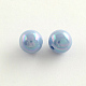 Perles rondes en acrylique plaqué de couleur AB X-SACR-Q109-20mm-01-1