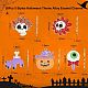 30pcs 5 Arten Halloween-Thema-Legierungs-Emaille-Anhänger ENAM-CJ0005-10-2