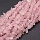 Rose naturelle perles de puce de quartz brins X-G-E271-101-1