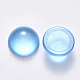 Cabochons de cristal transparentes spray pintadas GLAA-S190-013C-D01-2