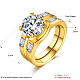 Trendy Brass Cubic Zirconia Wide Band Rings RJEW-BB20675-P-7-9