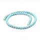 Synthetic Howlite Bead Strands G-P286-16-6mm-1-3