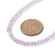 Facettierte Halsketten aus Glasperlen mit Farbverlauf für Damen NJEW-JN04195-3