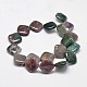 Natural Indian Agate Rhombus Bead Strands G-M257-20x20mm-04-2