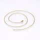 304 Edelstahl-Kabelketten Halsketten MAK-L015-34B-2