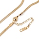 304 collier pendentif triple papillon en acier inoxydable avec chaînes à chevrons pour femme NJEW-P269-08G-4