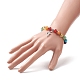 Chakra Theme Gemstone & Synthetic Hematite Beaded Stretch Bracelets for Women BJEW-JB09277-3