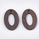Colgantes de madera de wengué WOOD-S053-18-2