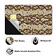 長方形のPVCプラスチック防水カードステッカー  銀行カードの装飾用の粘着カードスキン  スネークスキン  186.3x137.3mm DIY-WH0432-097-3