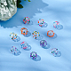 PandaHall Hollow Glass Beads GLAA-PH0002-06-7