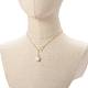 Collana con pendente di perle barocche naturali NJEW-JN03599-01-4