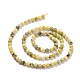 Brins de perles turquoise jaune naturel (jaspe) G-D463-11C-2