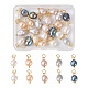 Beadthoven 30pcs 5 colores colgantes de perlas de agua dulce cultivadas naturales FIND-BT0001-24-1