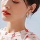 Alloy Twist Dangle Stud Earrings for Women JE1014A-7