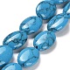 Kunsttürkisfarbenen Perlen Stränge G-C101-C01-01-1