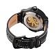 Men's Stainless Steel Leather Mechanical Wrist Watches WACH-N032-06B-4