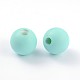 Half Drilled Frosted Round Shell Pearl Beads fit for Ball Stud Earrings BSHE-J010-02-1