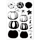 GLOBLELAND Halloween Layering Pumpkin Clear Stamps Autumn Leaves Silicone Clear Stamp Seals for Cards Making DIY Scrapbooking Photo Journal Album Decoration DIY-WH0167-56-927-8