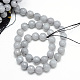 Natürliche weiße Jade Perlenstränge X-G-R346-6mm-10-2