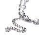 304 Stainless Steel Multi-Strand Anklets AJEW-AN00322-3