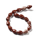 Chapelets de perles en jaspe rouge naturel G-P520-B04-01-3