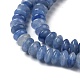 Chapelets de perles en aventurine bleue naturelle G-Z030-A25-01-3