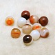 Natural Red Agate Round Ball No Hole Beads G-A127-20mm-01-1