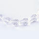 Chapelets de perles en verre transparent GLAA-R024-6x8mm-06-1
