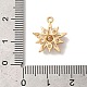 Латунные микропаве прозрачные подвески с фианитом KK-M294-07G-02-3