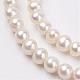 Fili di perle di perle d'acqua dolce coltivate naturali PEAR-D187-41-3