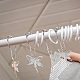 Gomakerer 12 gancho para cortina de ducha con diseño de libélula HJEW-OC0001-25-5