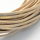 Golden Plated Imitation Leather Cords X-LC-R010-03C-2