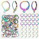CREATCABIN 60Pcs 2 Style 304 Stainless Steel Leverback Earring Findings STAS-CN0001-17-1