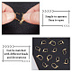 CREATCABIN 60Pcs 3 Style Brass Leverback Earring Findings KK-CN0001-41-4