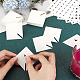 OLYCRAFT 200Pcs Square Paper Wine Glass Tags with 8 Sheets Chicken/Carrot/Fish/Cow Stickers Blank Paper Wine Glass Name Tags Heart Shaped Party Drink Tag for Party Decoration Party Favors CDIS-OC0001-07B-3