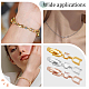 Beebeecraft 6Pcs 3 Colors Bracelet Extender Clasp Gold Plated Crystal Rhinestone Foldover Extension Clasps for Bracelet Necklace and Jewelry Making KK-BBC0002-21-5
