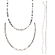 4 pièces 4 couleurs ensembles de colliers de perles de verre NJEW-SZ0001-39-1