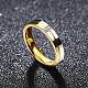 Regali di san valentino anelli per coppia in acciaio al titanio con zirconi cubici per donna RJEW-BB16392-6G-5