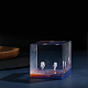Diyエポキシ樹脂材料充填  宇宙人  ジュエリー作りの工芸品  透明使い捨て樹脂チューブ/ボックス付き  ホワイト  箱：40x35x18ミリ  25x12x16mm  1 PC DIY-X0293-87-3