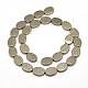 Natural Pyrite Oval Beads Strands G-I125-96-14x10mm-2