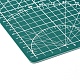 PVC製カッティングマットパッド  デスクトップ細かい手作り作業革工芸縫製diyパンチボード  ティール  30x22x0.2cm DIY-WH0158-62-3