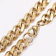 Men's 304 Stainless Steel Faceted Curb Chain Necklaces NJEW-I205-21G-2