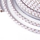 編み紐  革のアクセサリーコード  ジュエリーDIY製版材料  ホワイト  3mm  約5.46ヤード（5m）/ロール WL-I004-3mm-D-11-3
