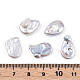 Perle keshi di perle nucleate naturali barocche PEAR-S020-Z01-1-4