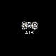 Cabochons Diamante de imitación de la aleación MRMJ-Q032-027R-1