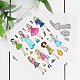 ラバークリアスタンプ  カード作りの装飾DIYスクラップブッキング用  人間  22x18x0.8cm DIY-WH0251-015-3