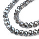 Chapelets de perles en verre transparent électrolytique EGLA-J025-F17-01-2