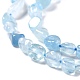 Chapelets de perles en aigue-marine naturelle G-G018-69-3